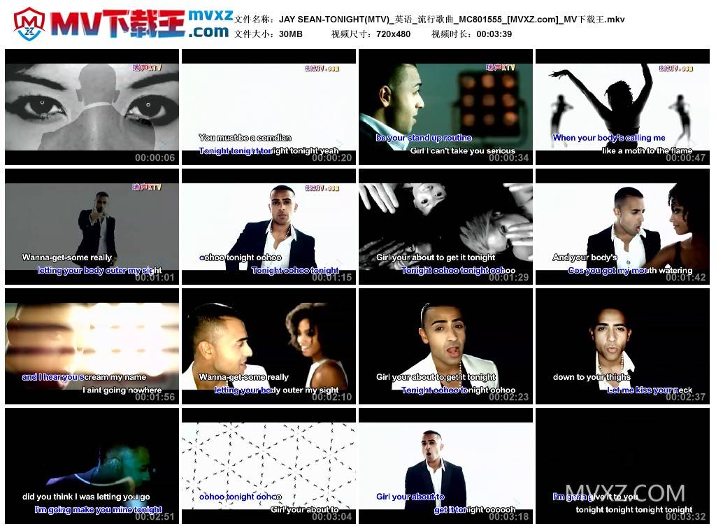 JAY SEAN-TONIGHT(MTV)_英语_流行歌曲_MC801555